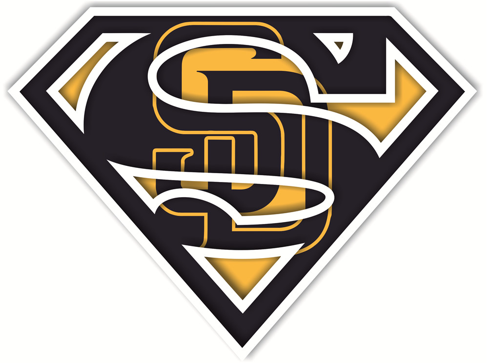 San Diego Padres superman logos fabric transfer